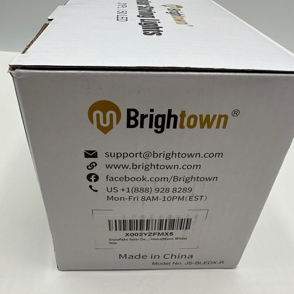 Warm White 31ft 50Led Snowflake String Lights Indoor Outdoor 8 Light Mod… - Picture 8 of 8